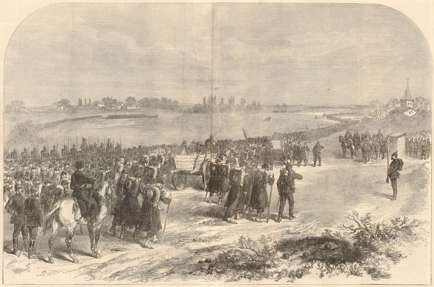 Franco-Prussian War: Surrender of Metz: Marshal Bazaine's army as PoWs 1870